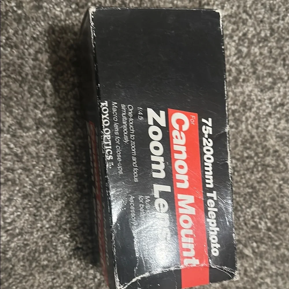 Canon 75-200mm Telephoto Lens - Black and Red